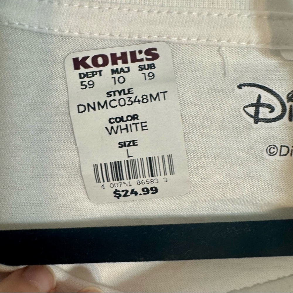 NWOT. Disney Zuni sportswear Minnie Mouse Minnie Face w/ Leopard bow Size Large - Picture 6 of 8